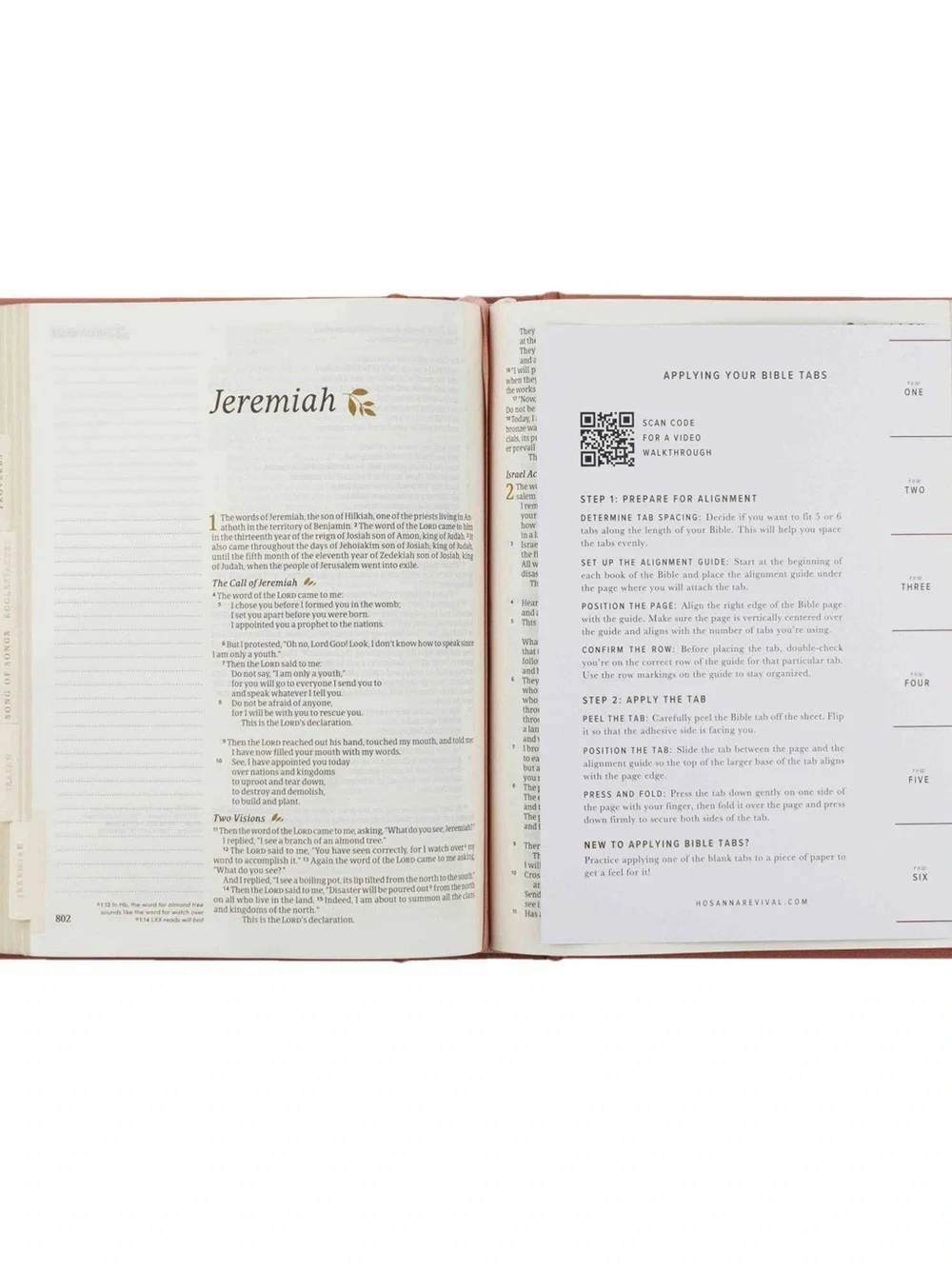 Hosanna Revival Gold Foiling Bible Tabs